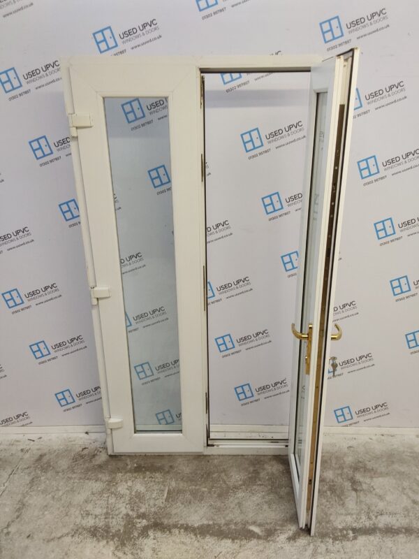Used White Upvc French Doors 1075mm x 1990mm EA27 - Image 3