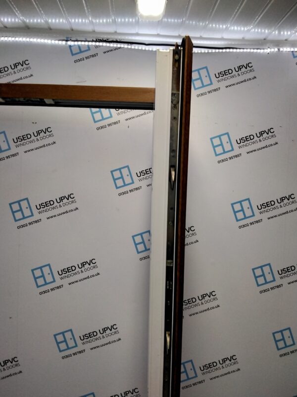 Used Oak Upvc French Doors 1250mm x 2110mm EA5 - Image 4
