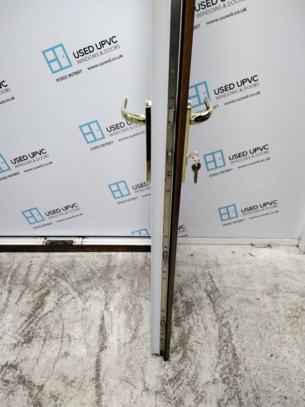 Used Oak Upvc French Doors 1250mm x 2110mm EA5 - Image 5