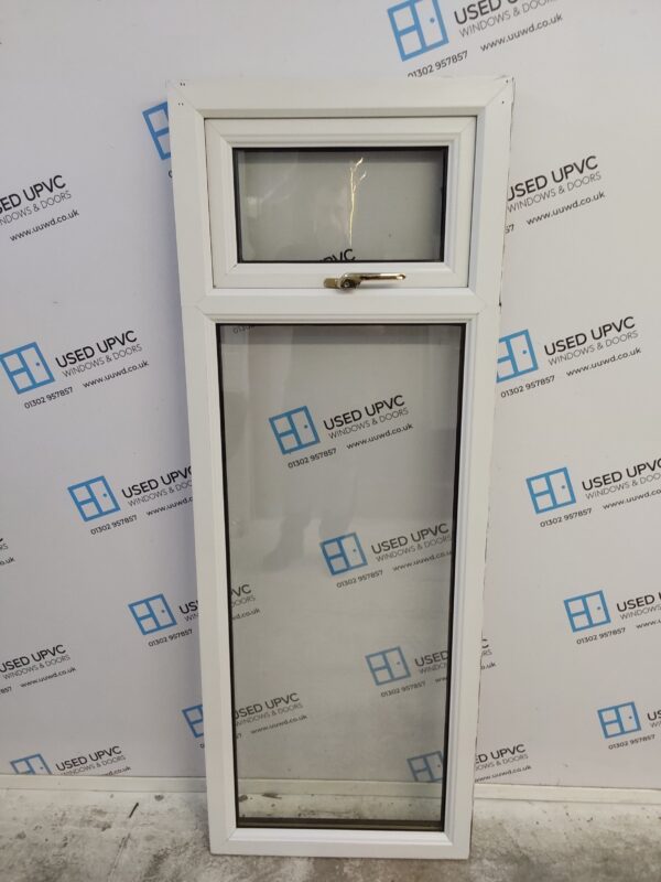 Used Oak Upvc Window 625mm x 1710mm W0011 - Image 2