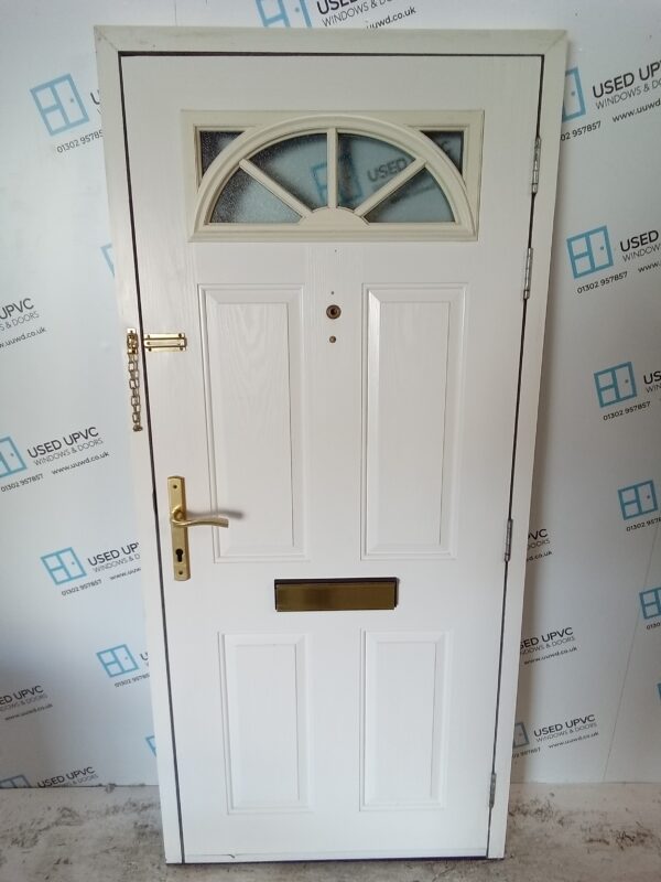 Used Dark Blue Composite Front Door (heavily faded) 920mm x 2010mm 0163 - Image 3
