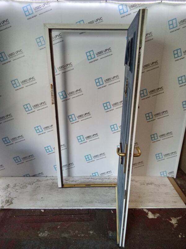 Used Dark Blue Composite Front Door (heavily faded) 920mm x 2010mm 0163 - Image 4