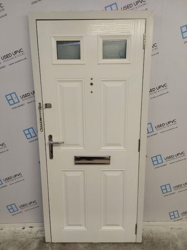 Used Black Composite Front Door 900mm x 1965mm 0757 - Image 2
