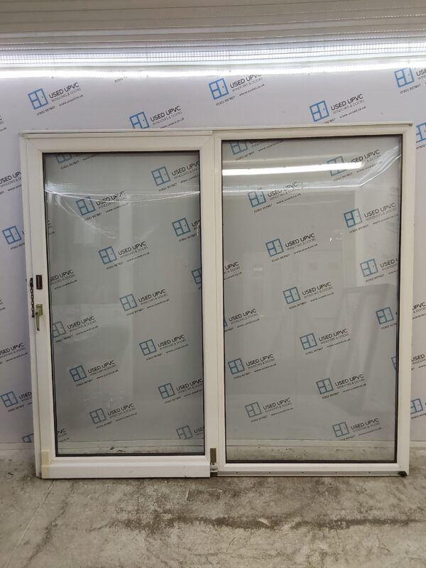 Used Woodgrain Upvc Sliding Patio Doors 2275mm x 2085mm EA9 - Image 2
