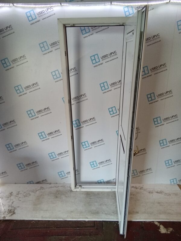 Used White Upvc Back Door (outwards opening) 680mm x 2075mm C6059 - Image 3