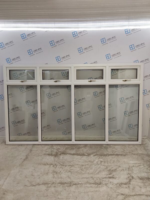 Used Oak Upvc Window 2895mm x 1710mm LW0057 - Image 2