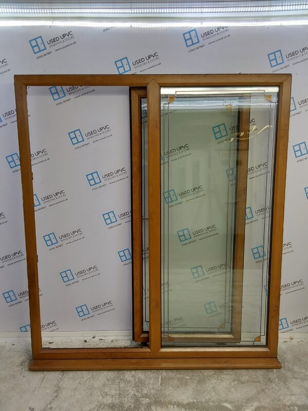 Used Oak Upvc Sliding Patio Doors 1805mm x 2035mm EA6 - Image 3