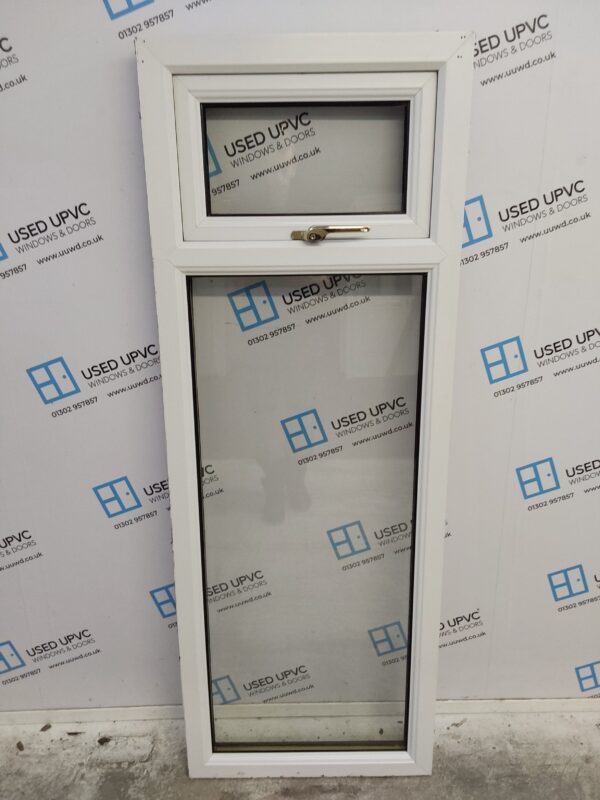 Used Oak Upvc Window 625mm x 1710mm W0062 - Image 2