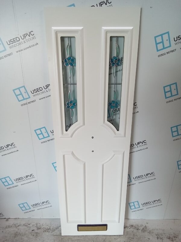 Used White Upvc Front Door Panel 558mm x 1773mm x 28mm UFDP0049 - Image 4