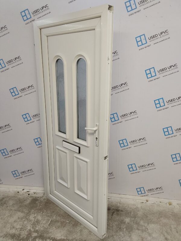 Used White Upvc Front Door 950mm x 2040mm (reduce to 930mm) C9D52 - Image 4