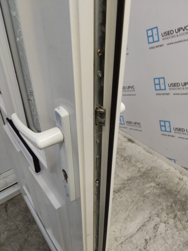 Used White Upvc Front Door 950mm x 2040mm (reduce to 930mm) C9D52 - Image 6