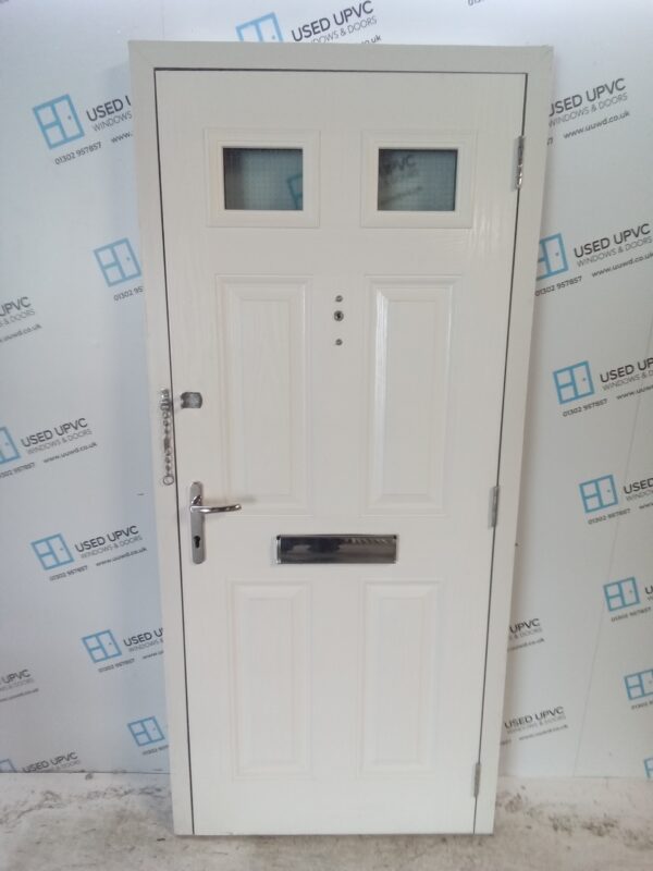 Used Black Composite Front Door 910mm x 2025mm 0271 - Image 3