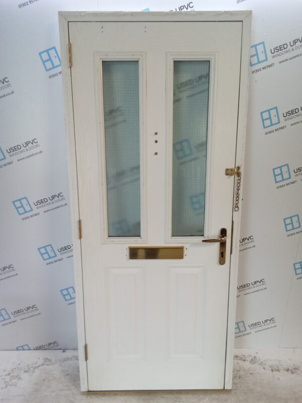 Used White Composite Front Door 905mm x 2075mm 0620 - Image 4
