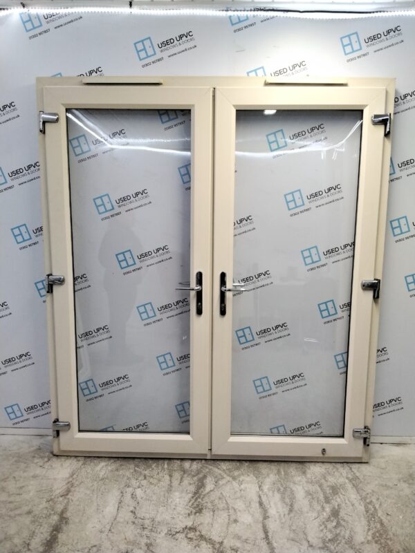 Used Cream Upvc French Doors 1800mm x 2060mm EA28