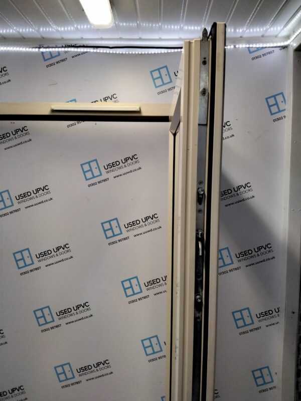 Used Cream Upvc French Doors 1800mm x 2060mm EA28 - Image 5