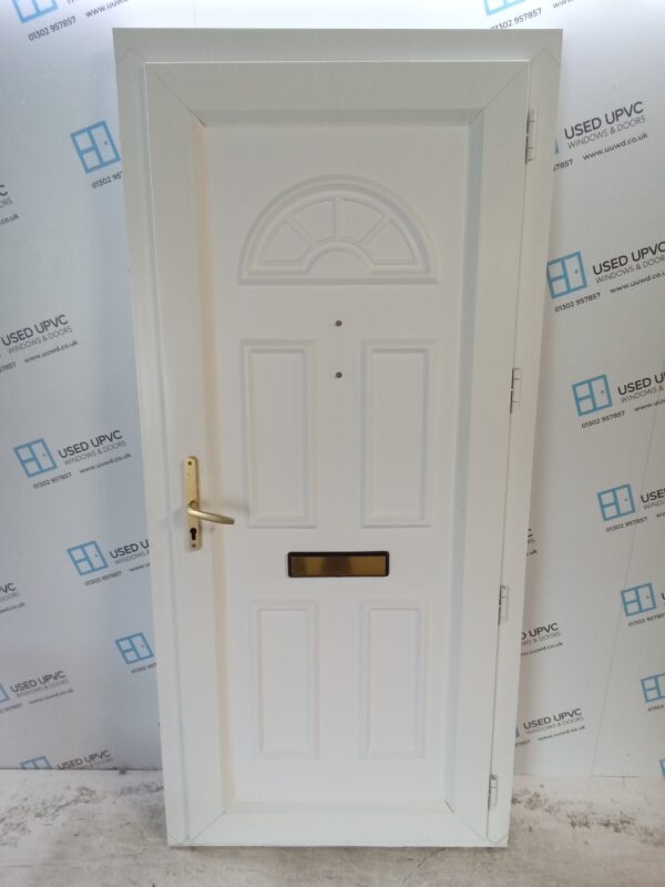 Used White Upvc Front Door 980mm x 2110mm 0706 - Image 4