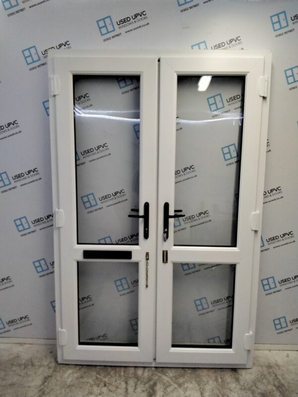 Used Anthracite Grey Upvc French Doors 1340mm x 2065mm EA29 - Image 2