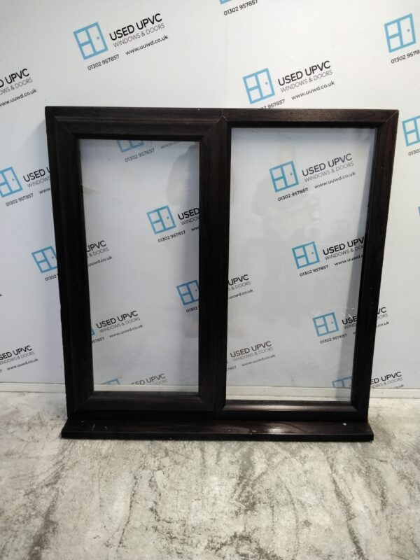 Used Rosewood Upvc Window 1215mm x 1220mm LW0007