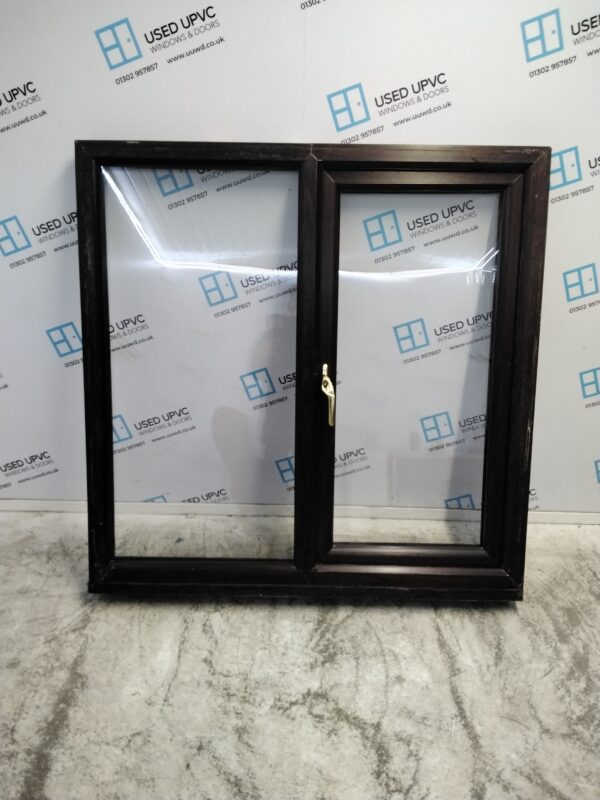 Used Rosewood Upvc Window 1215mm x 1220mm LW0007 - Image 2