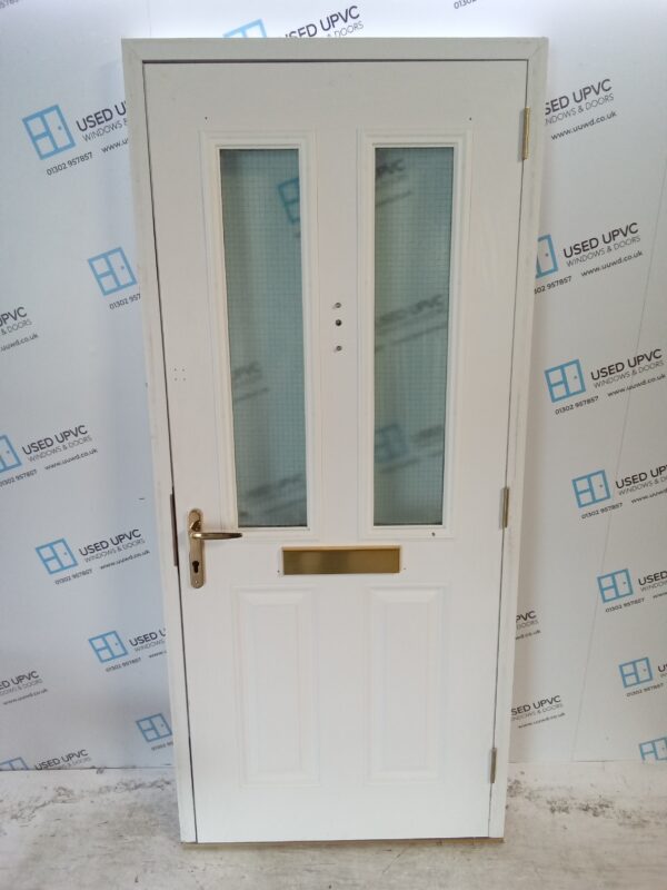 Used White Composite Front Door 915mm x 2055mm C8D63 - Image 7