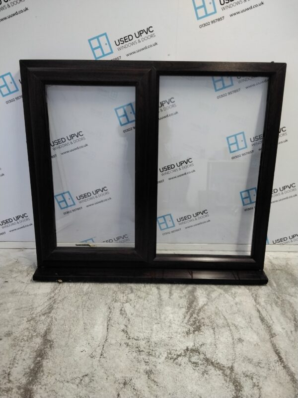 Used Rosewood Upvc Window 1215mm x 1065mm LW0062