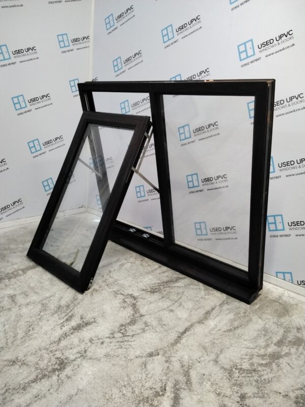 Used Rosewood Upvc Window 1215mm x 1065mm LW0062 - Image 3