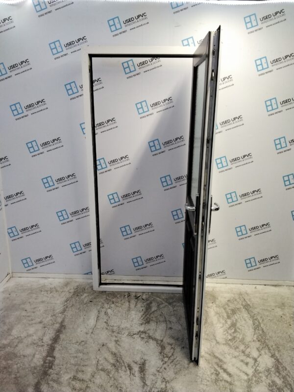 Used Rosewood Upvc Back Door 870mm x 2005mm 0891 - Image 3