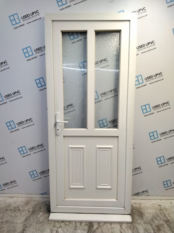 Used White Upvc Back Door 880mm x 2090mm C9D46
