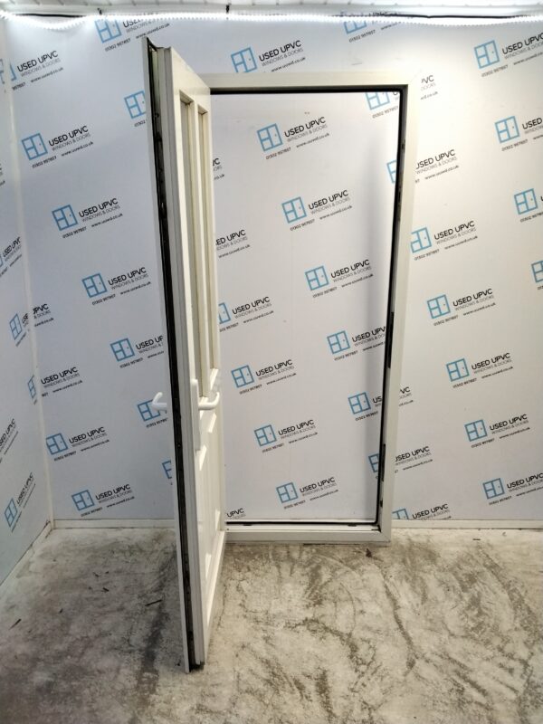 Used White Upvc Back Door 880mm x 2090mm C9D46 - Image 3