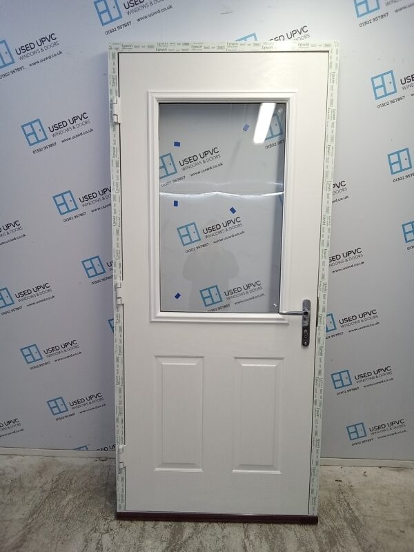 Brand New White Composite Back Door 935mm x 2090mm ND52 - Image 2