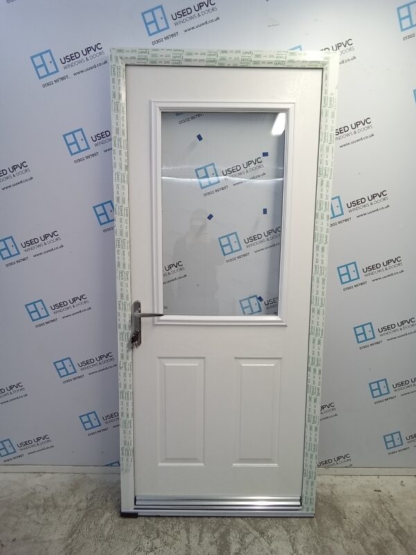 Brand New White Composite Back Door 935mm x 2090mm ND52
