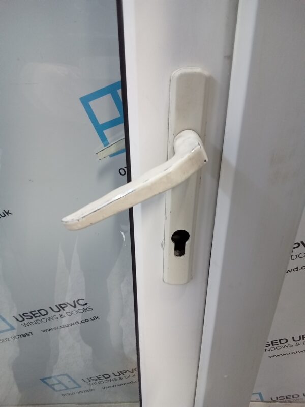 Used White Upvc Back Door 840mm x 2055mm C9D68 - Image 7