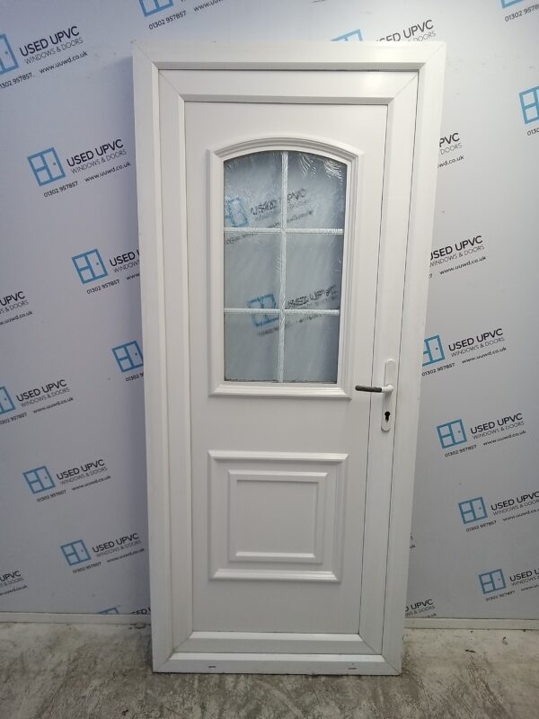 Used White Upvc Back Door 890mm x 2075mm C10D03