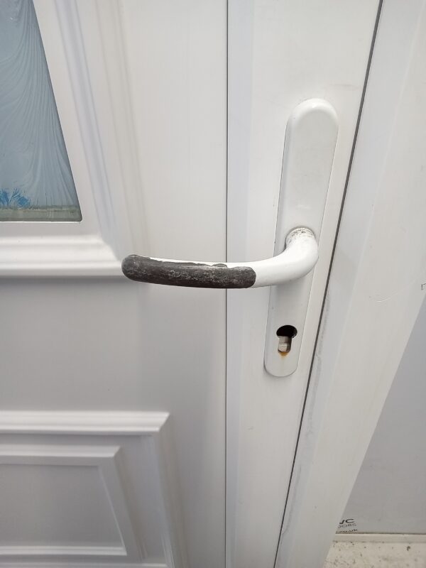 Used White Upvc Back Door 890mm x 2075mm C10D03 - Image 6