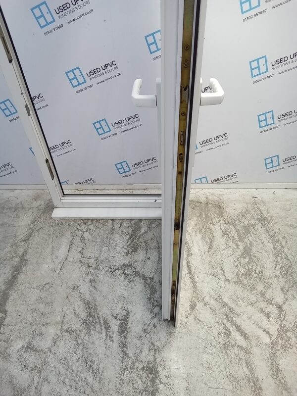 Used White Upvc Outward Opening Back Door 840mm x 2080mm C10D05 - Image 5