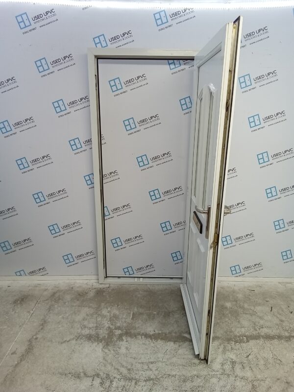 Used White Upvc Front Door 915mm x 2045mm (Reduce To 895mm x 2045mm) 0085 - Image 3
