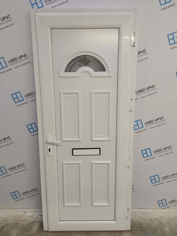 Used White Upvc Front Door 875mm x 2060mm 0230 - Image 8