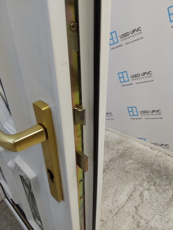 Used White Upvc Front Door 980mm x 2130mm (reduce to 940mm) 0617 - Image 7