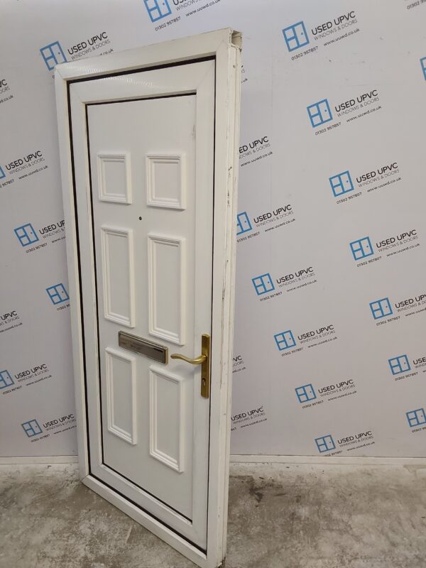 Used White Upvc Front Door 945mm x 2070mm 0261 - Image 4