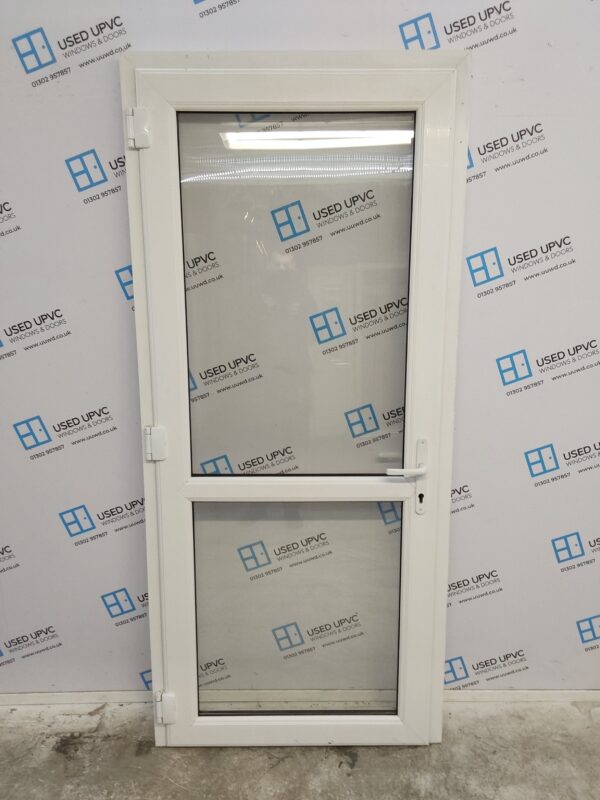 Used White Upvc Back Door 940mm x 2105mm 0230 - Image 2