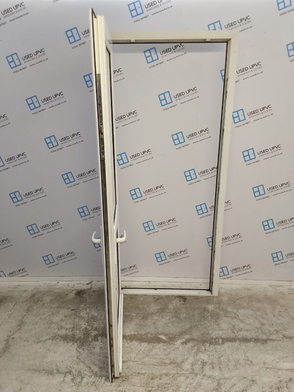 Used White Upvc Back Door 940mm x 2105mm 0230 - Image 3