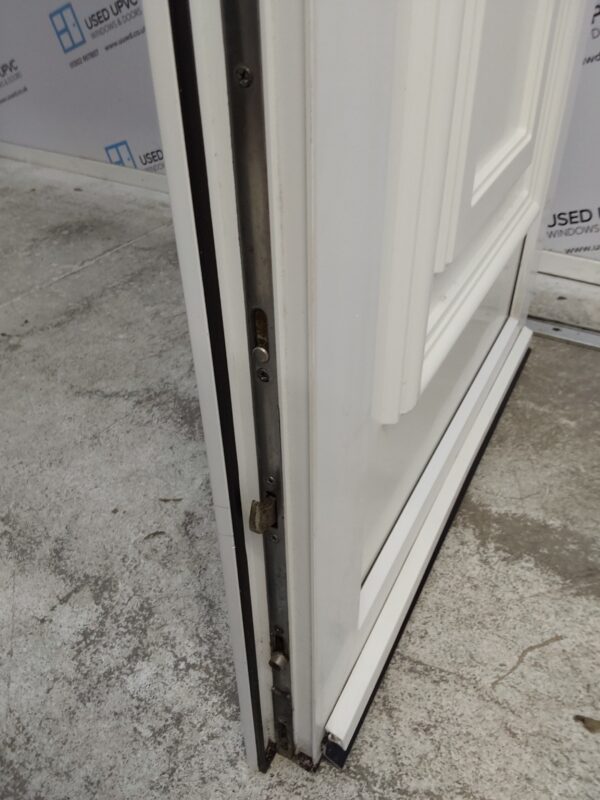 Used White Upvc Front Door And toplight 905mm x 2210mm 0191 - Image 6
