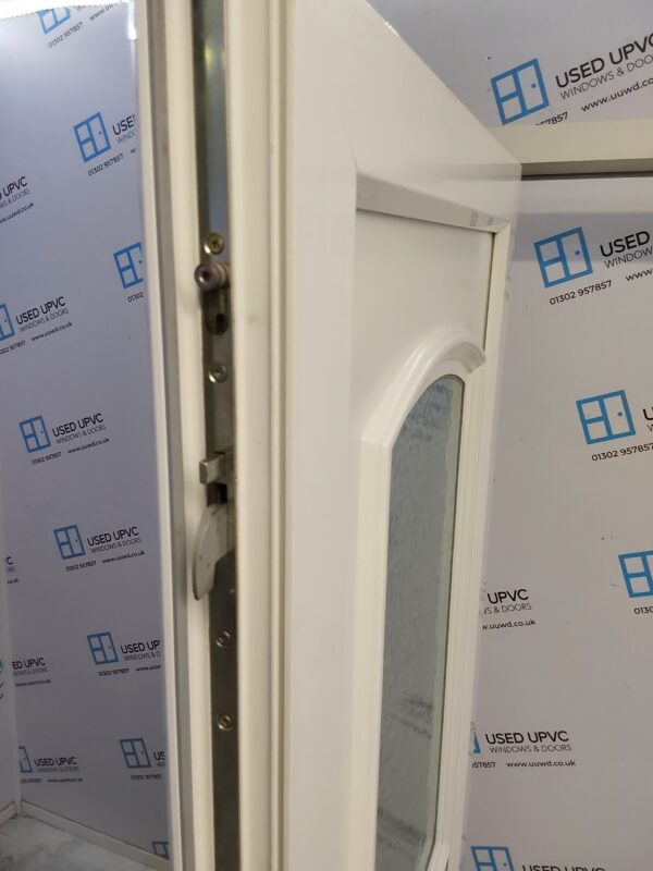 Used White Upvc Front Door And Side Panel 1350mm x 1975mm DS001 - Image 4