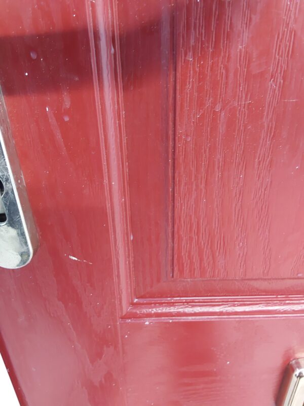 Used Red Composite Front Door 900mm x 2030mm 0762 - Image 5