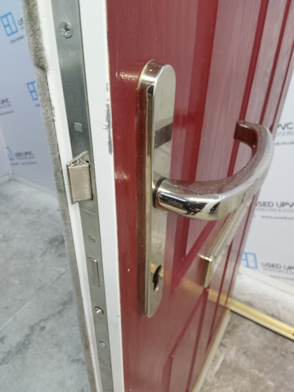 Used Red Composite Front Door 900mm x 2030mm 0762 - Image 8