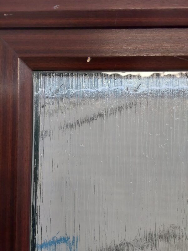 Used Woodgrain Upvc Back Stable Door 890mm x 2065mm (reduce to 870mm 0372 - Image 9