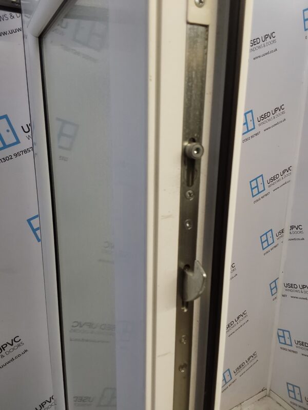 Used White Upvc Back Door 810mm x 2045mm (outwards opening) 0135 - Image 4