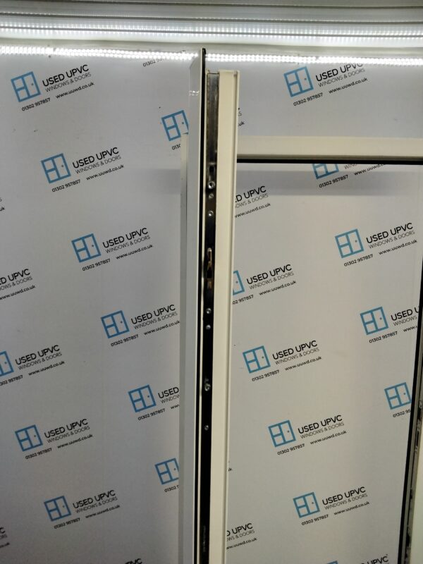 Used White Upvc Back Door 900mm x 2010mm (Reduce To 880mm x 2010mm) 0095 - Image 4