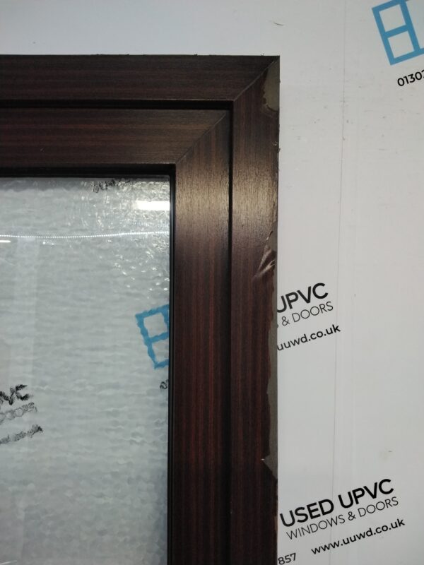 Used Woodgrain Upvc Back Door 845mm x 2060mm 0098 - Image 8
