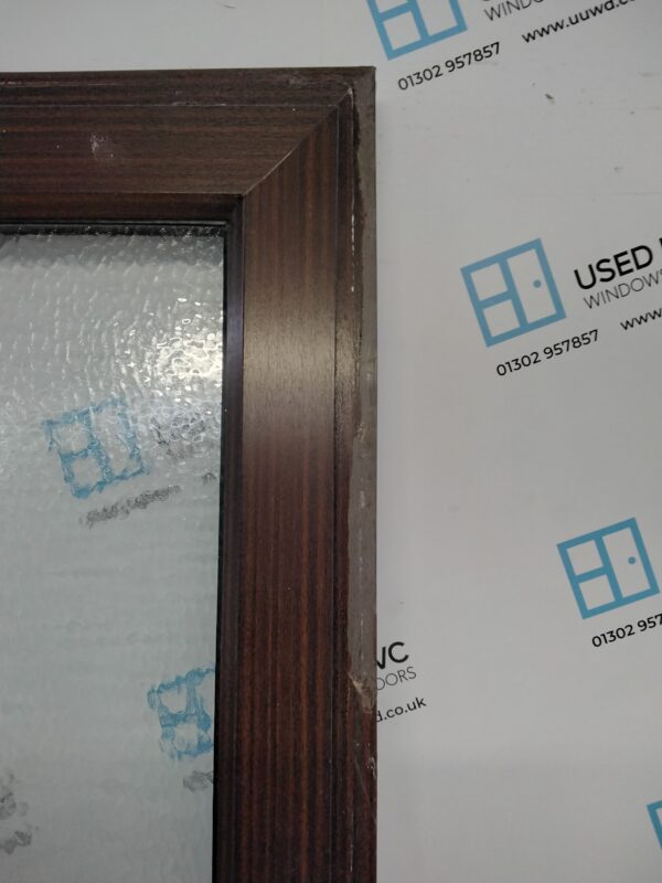 Used Woodgrain Upvc Back Door 845mm x 2060mm 0098 - Image 7